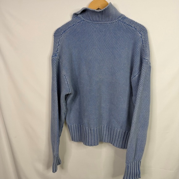 Flag & Anthem Lila Washed Pullover Sweater Womens Medium Blue NWT - Picture 6 of 8